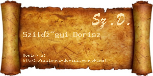 Szilágyi Dorisz névjegykártya